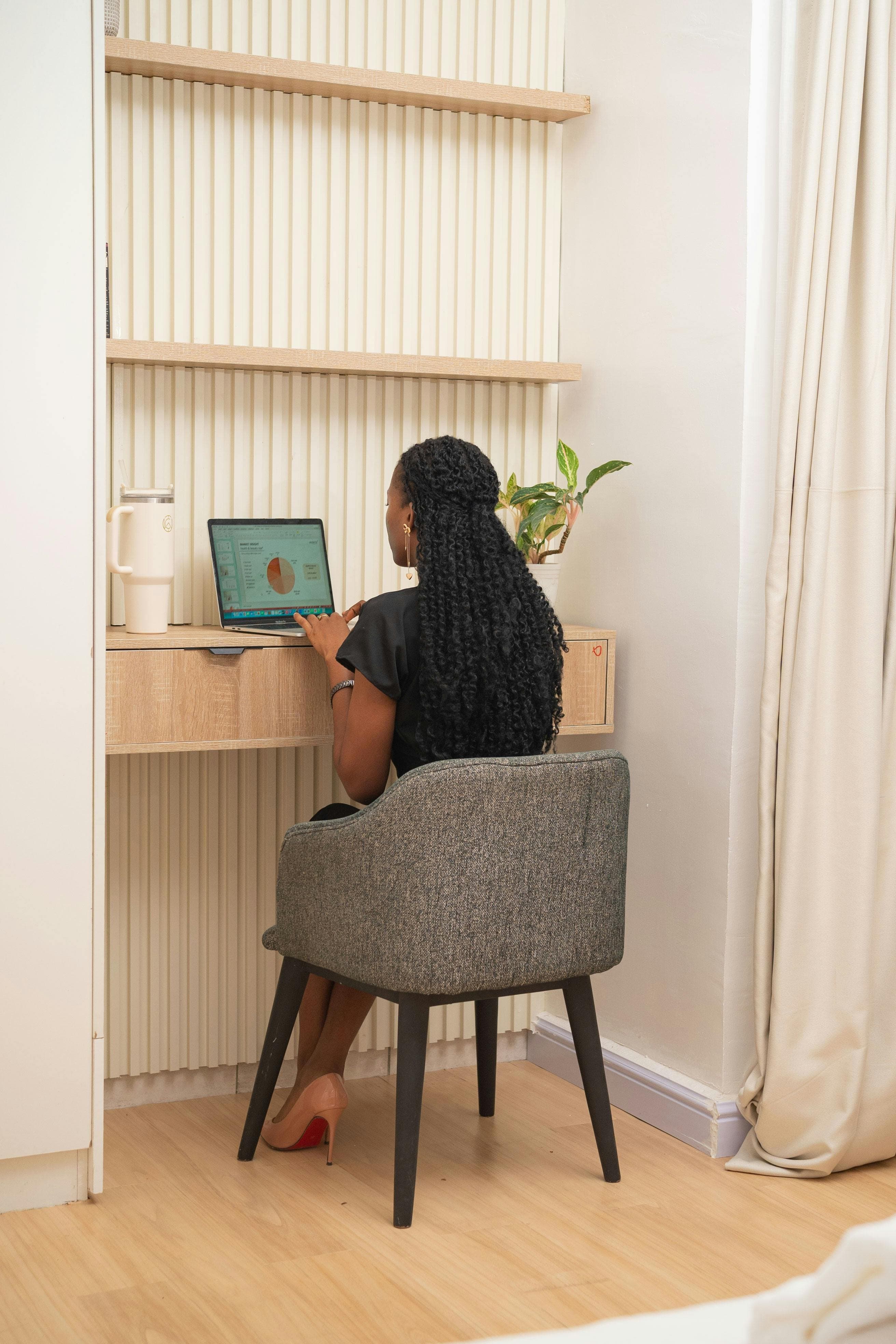 A customer arranging trusted services online before arriving home